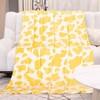 Bright Lemon Yellow Plush Fleece Throw Blanket, 50x60 Inch, Cute Decorative Gift for Women, Girls, Teens. - 4 of 4