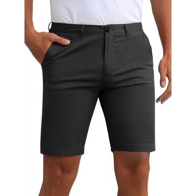 INSPIRE CHIC Men's Flat Front Lightweight Summer Business Formal Shorts with Pocket