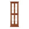Cabinet Lighted Diapaly Cabinet with Adjustable Shelves and Mirrored Back Panel, Tempered Glass Doors (Walnut, 6 Tier) - 3 of 4