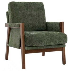 PAGED Accent Chair Mid-Century Modern Living Room Chairs Ergonomic Lounge Chair with Soft Waist Cushion for Office - 1 of 4