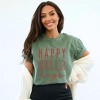 Simply Sage Market Women's Happy Holla Days Short Sleeve Garment Dyed Tee - 2 of 4