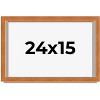 PosterPalooza | Flat Brown Picture Frame - UV Acrylic, Backing Board, Hanging Hardware Included - 2 of 4