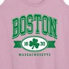 Women's - Instant Message - Boston Mass Clover Graphic Racerback Tank - 2 of 4