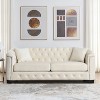 NicBex 59/77 Inch Loveseat,Modern Chesterfield Velvet Loveseat Sofa with Tufted Backrests,Upholstered Couch for Living Room,Bedroom,Lounge - 3 of 4