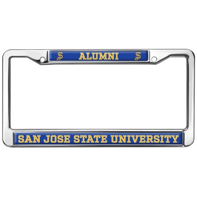 San Jose State Alumni Full Size Standard License Plate Metal Frame