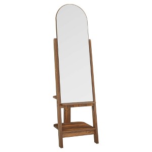 Modway Ascend Standing Mirror – Full-Length Wall Leaning Mirror with Rounded Corner Frame - 1 of 4