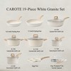 CAROTE 19Pcs Pots and Pans Set, Nonstick Cookware Sets, White Granite Induction Cookware Non Stick Cooking Set - 2 of 4