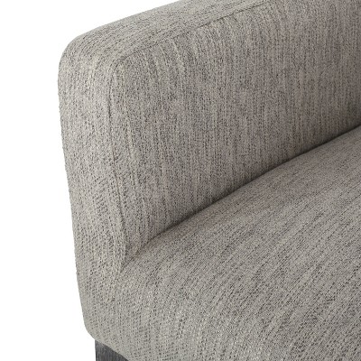 Light Gray Upholstered Wood Barstools with Armrests, Set of 2