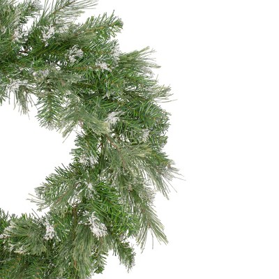 Snow Mountain Pine 24" Frosted Artificial Christmas Wreath