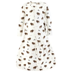 Hudson Baby Infant Boy Long Sleeve Cotton Jersey Sleeping Bag, Sack, Blanket, Wild Buffalo - 1 of 2