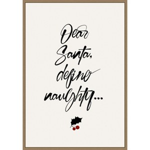 Amanti Art Dear Santa by Eins Kubistika Canvas Wall Art Print Framed 23-in. W x 33-in. H. - 1 of 4