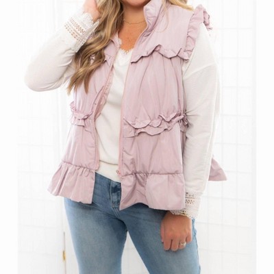 Women's Ruffle Trimer Vest - TCEC L