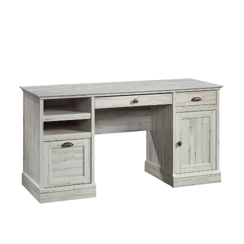 Sauder white desk deals drawers