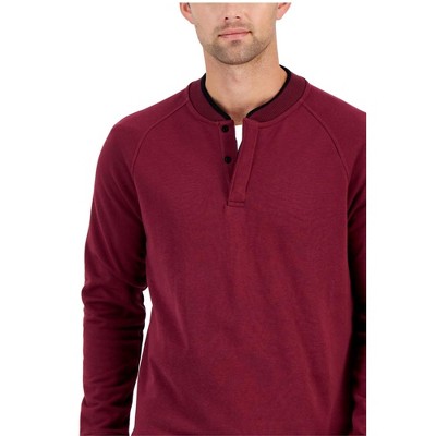 Alfani Mens Quarter Snap Pullover Sweater
