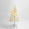 Resenkos 6ft Snow Flocked Aspen Fir Artificial Christmas Tree Pre-Lit with 420 Warm  LED Lights, - 3 of 4