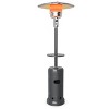 Tangkula Patio Rolling Steel Heater Freestanding Outdoor Propane Heater w/Table Suitable for Garden Wedding & Party - 4 of 4