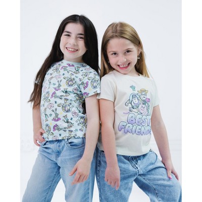 Disney Toy Story Big Girls 2 Pack T-Shirts Beige / Pale Aqua 10-12 — фото 2