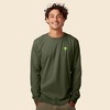 Dalix Alien Embroidered Cotton Classic Fit Long Sleeve Crewneck Tee Shirt Mens - 2 of 4