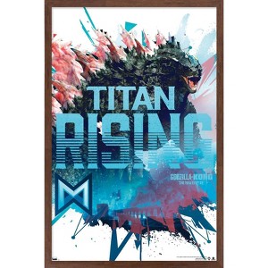 Trends International Godzilla x Kong: The New Empire - Titan Rising Framed Wall Poster Prints - 1 of 4