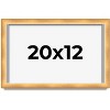 PosterPalooza | Minimalist Shadow Box Brown Picture Frame - UV Acrylic, Backing Board, Hanging Hardware - 2 of 4