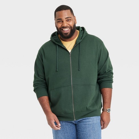 Men's Big & Tall Hooded Sweatshirt - Goodfellow & Co™ Forest Green Mt :  Target