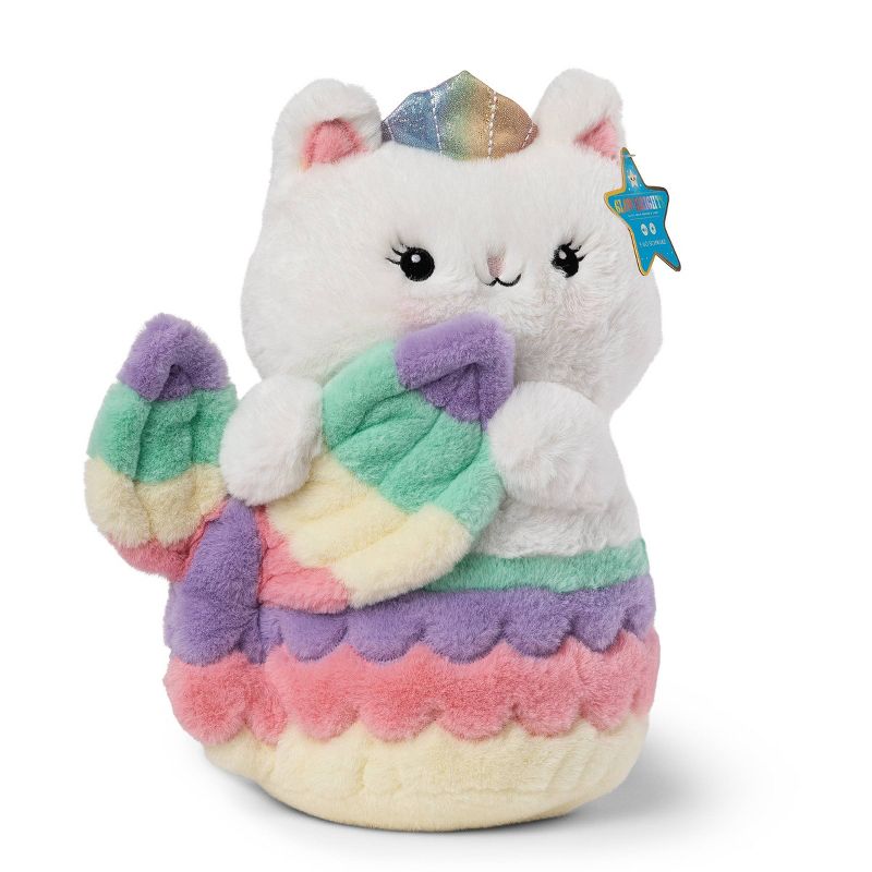 FAO Schwarz Glow Brights Toy Plush LED with Sound Meowmaid 12&#34; Stuffed Animal, 1 of 10
