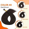 Jessie's Wig 10-24 Inch I tip Hair Extensions Human Hair For Women Thin Hair Straight #2 dark brown 50S/Pack - 3 of 4