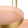Kate and Laurel Finn Plant Stand, Pink and Gold - 4 of 4