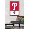 Trends International MLB Philadelphia Phillies - Logo 22 Framed Wall Poster Prints - 2 of 4