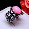 Filigree Created Fire Opal Statement Ring Women Ginger Lyne Collection - 3 of 4