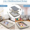 Safstar Inflatable Toddler Travel Bed, Kids Air Mattress Set w/Electric Pump, 4 Sides Safety Bumper & 2-in-1 Multifunctional Design - 3 of 4