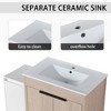 GDFStudio Jocelyn Contemporary Freestanding Bathroom Vanity with Adjustable Shelves and Cabinets - 4 of 4