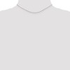 Black Bow Jewelry 0.9mm, 14k White Gold, Cable Chain Necklace - 2 of 4