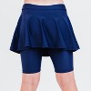 Calypsa Girl's Midi Swim Skort - 2 of 3