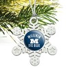 Millikin University Big Blue Logo Metal Snowflake Christmas Tree Holiday Ornament - 2 of 3