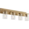 Quorum Lighting Carter 4 - Light Vanity in  Aged Brass - 2 of 4