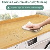 Zevemomo 27.5"x54" Washer Dryer Topper, Natural Wood Laundry Shelf for Over Washer Dryer, Folding Clothes Organizer, Natural Wood - 4 of 4