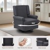 GustoWave Linen Recliner and Swivel Glider, 360 Swivel Rocker Chair for Adults, Nursery Chairs for Living Room - 3 of 4