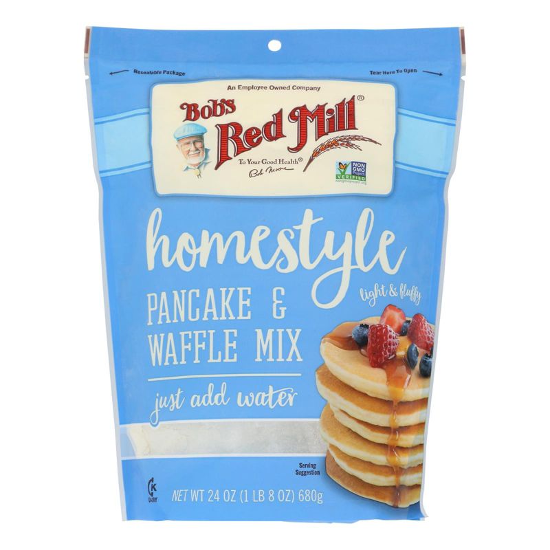 Bob's Red Mill Homestyle Pancake & Waffle Mix - Case of 4/24 oz, 2 of 7