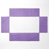 Bacati - Solid Purple crib skirt - 4 of 4