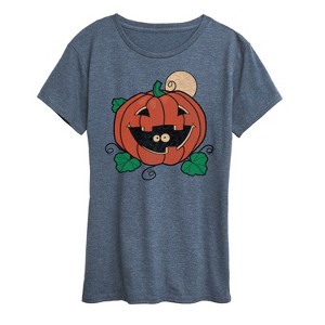 Women's - Instant Message - Vintage Pumpkin Surprise Short Sleeve Graphic T-Shirt - 1 of 4
