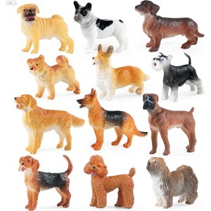 15-Piece Realistic Farm Animal Figurine Set, Mini Barn Playset & Cake Topper for Easter Egg Filler & Theme Parties - 1 of 4