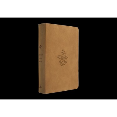 ESV Student Study Bible (Trutone, Nubuck Caramel, Wildflower Design) - (Leather Bound)