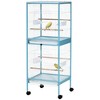 Akoasm 55 Inch Large Bird Canary & Finch Cage With Doors For Indoor-Light Blue - 4 of 4