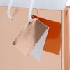 Sparkle and Bash 20 Pack Paper Small Gift Bags with Tissue Paper for Birthday and Small Business, Rose Gold, 8 x 6 x 3 In - 3 of 4
