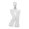 Black Bow Jewelry Sterling Silver, Sami Collection, Textured Block Initial K Pendant - 3 of 4