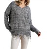 Women's Frayed Knit Pullover Sweater - umgee - 2 of 4
