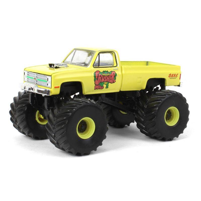 Greenlight 1/64 1987 Chevy Silverado Monster Truck, Mad Crusher, Kings of Crunch 10 49100-C, 1 of 6