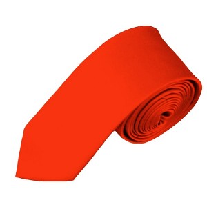 Men's Solid Color Skinny 2 Inch Wide And 57 Inch Long Neckties - 1 of 4