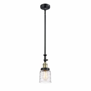 Bell - 1 Light Stem Hung Tiltable Mini Pendant In Industrial Style-14 Inches Tall and 5 Inches Wide - 1 of 1